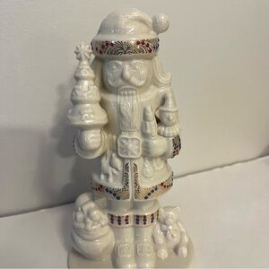 Lenox Jewels Collection Nutcracker with Tree and Toys Gold Vintage Discontinued